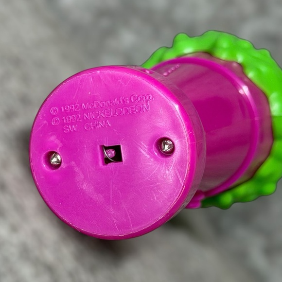 Vintage 1992 McDonald’s Nickelodeon Slime Ice Cream Microphone Happy Meal Toy - Picture 4 of 6